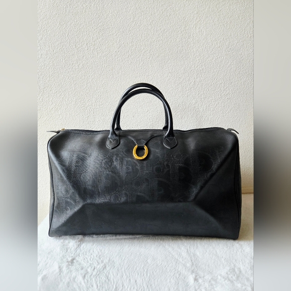 Christian Dior Black Oblique Trotter Large Weekender Bag - Picture 2 of 16